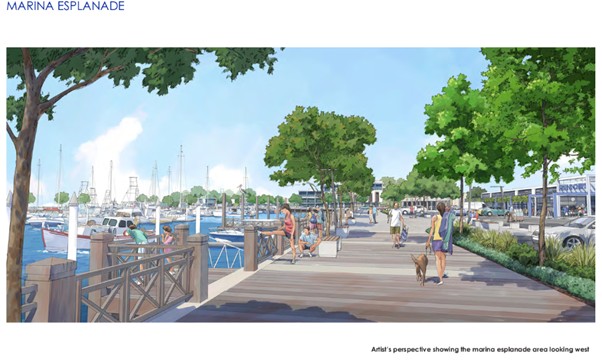 Ballina Marina boardwalk