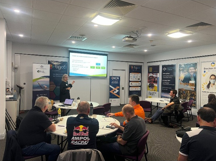 Attendees at a business workshop