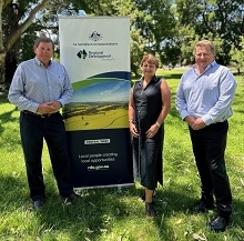 Director Josh Gordon, Chair Ruth Fagan and Deputy Chair Reg Kidd